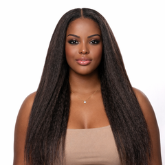 Kinky Straight 5x5 HD Closure Wig
