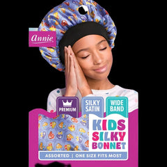Annie Premium Kids Silky Wide Edgescarf Bonnet Dual Layer