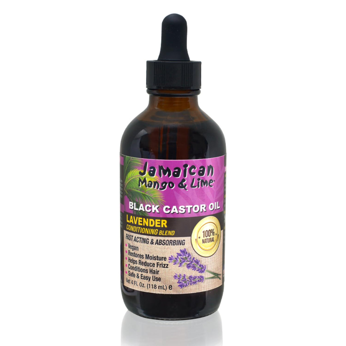 Jamaican Mango & Lime Black Castor Oil Lavender  4oz