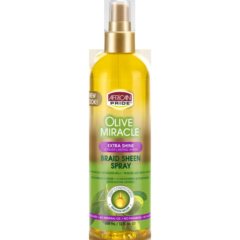 African Pride Olive Miracle Braid Sheen 12oz