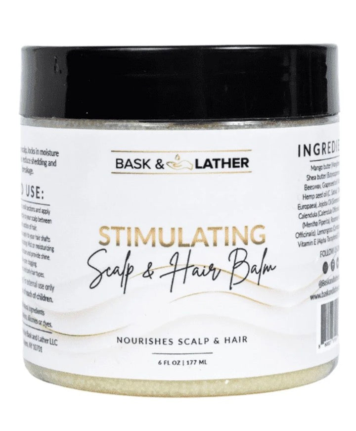 Bask & Lather Stimulating Scalp & Hair Balm 6oz