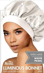 Ms Remi luminous Extra large Bonnet white