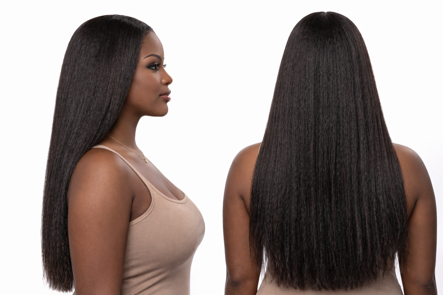 Kinky Straight 5x5 HD Closure Wig