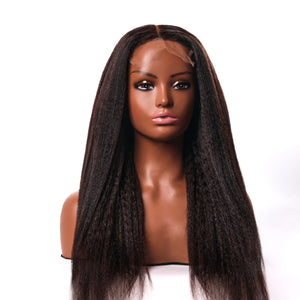 Kinky Straight 5x5 HD Closure Wig