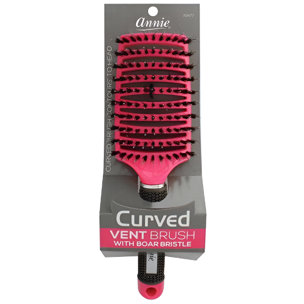 Annie Curved Vent Brush w/ 100% Boar