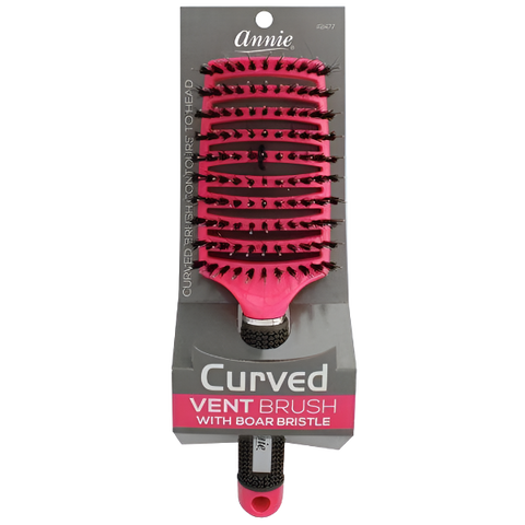 Annie Curved Vent Brush w/ 100% Boar