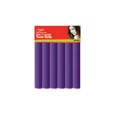 Soft Twist Rods - 7/8" 6pc Purple