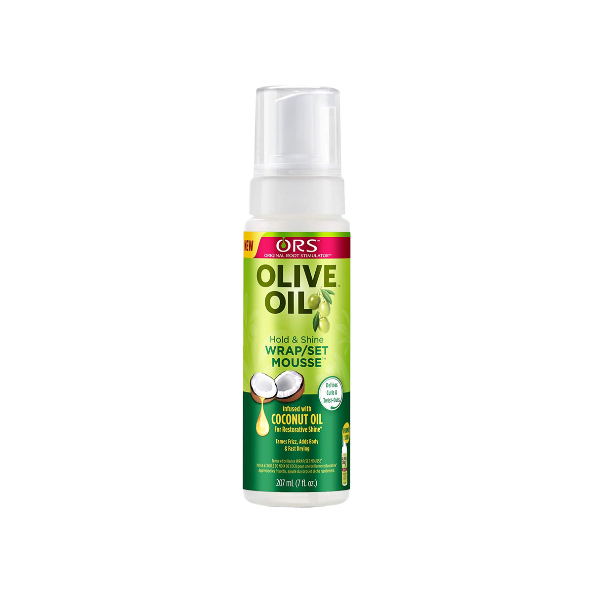 ORS Olive Oil Hold & Shine Wrap/Set Mousse 7oz