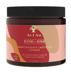 As I Am Restore & Repair Jamaican Black Castor Oil Cowash 16oz