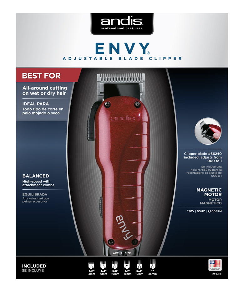 Andis Adjustable Blade Clipper Envy 66215