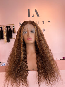 Transparent 13*4 Lace Frontal Wigs - Honey Blonde