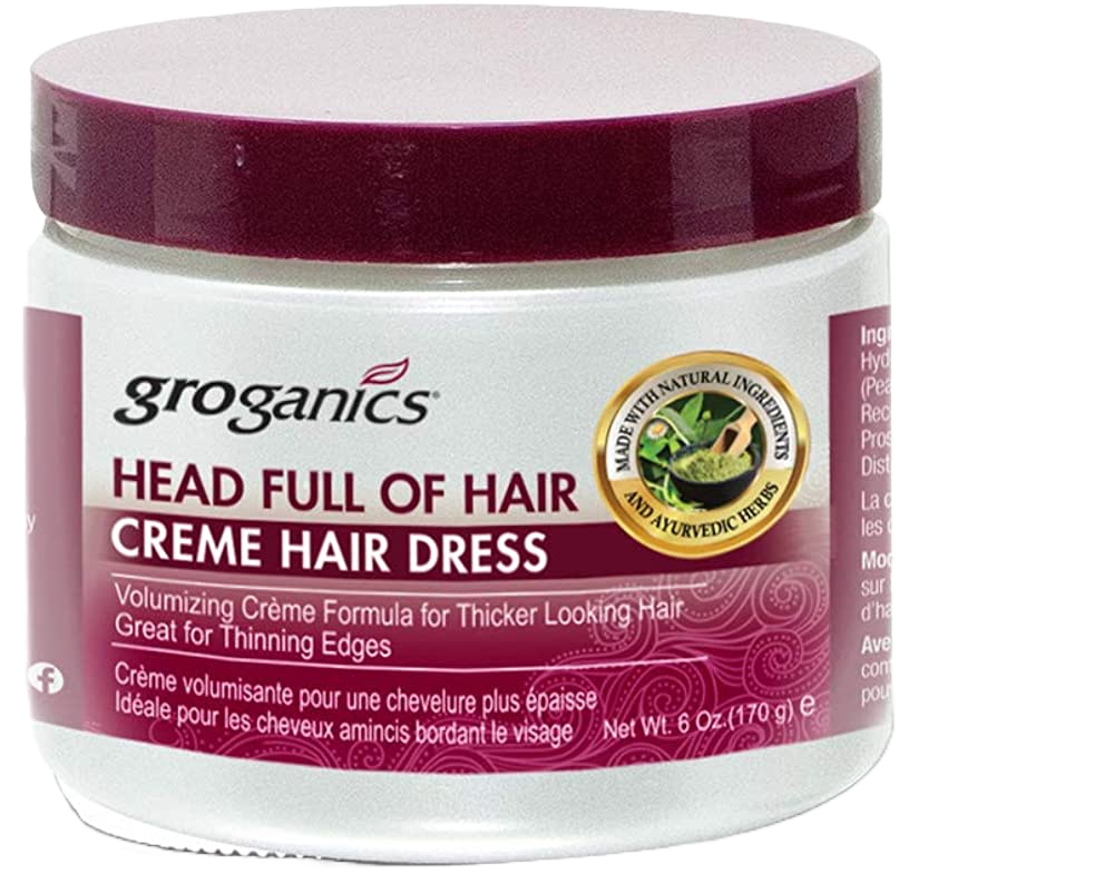 Groganics Head Full of Hair Creme Hair Dress 6oz