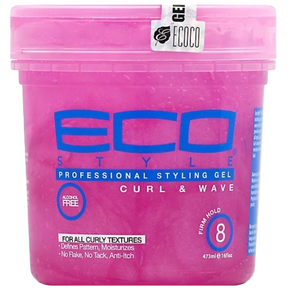 Eco Style Professional Curl and Wave Gel [Pink] 24oz