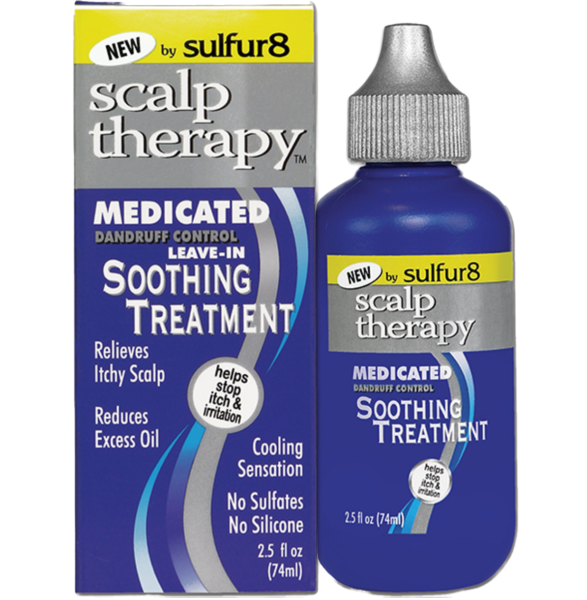 Sulfur8 Scalp Therapy Medicated Danduff Control Leave-In Soothing Treatment 2.5 oz