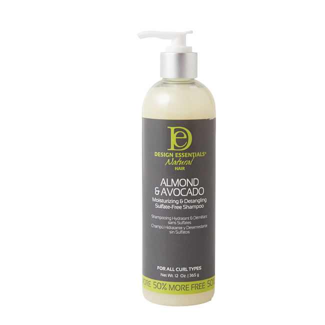 Design Essentials Almond & Avocado Sulfate-Free Shampoo 12oz