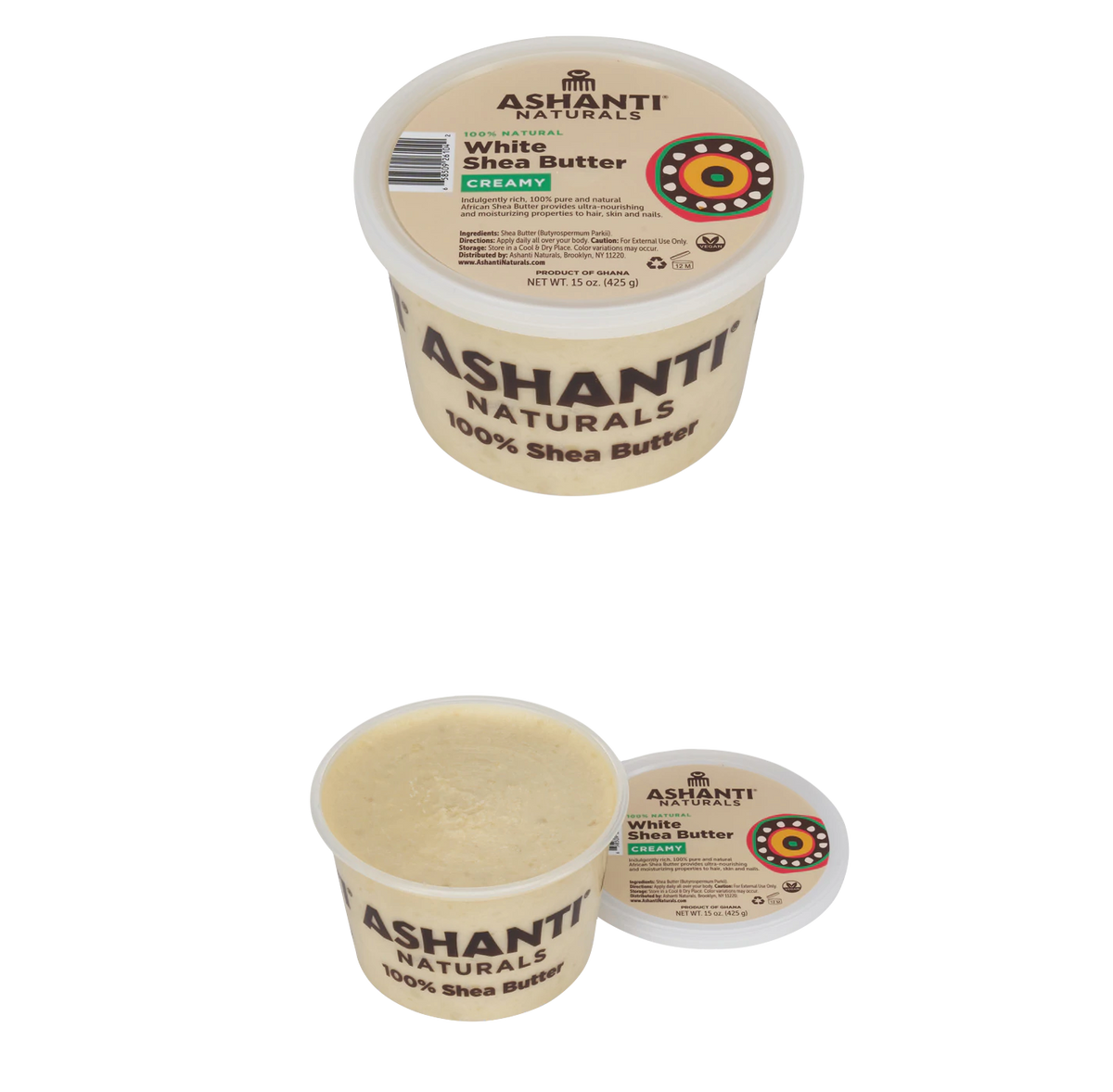 Ashanti Naturals 100% Natural White Shea Butter Creamy