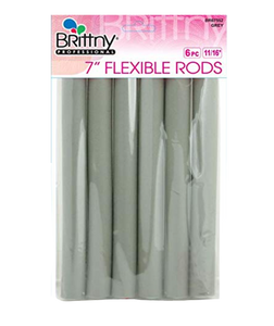 Brittny Flexible Rods 11/16'' 6pc Grey 7''
