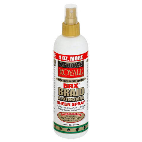 African Royale BRX Braid & Extensions Sheen Spray 12oz