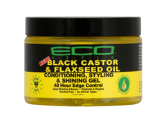 Eco Style Black Castor & Flaxseed Conditioning Gel [48 Hour Edge Control]