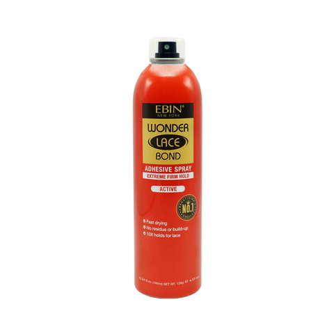 Ebin Wonder Lace Bond Adhesive Spray - Extreme Firm Hold - Active