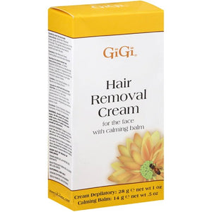 GiGi Hair Removal Cream for Bikini & Legs 2oz w/ Calming Balm .5oz