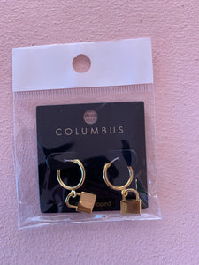 Lock Key Earrings