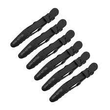 Black Rubberized Croc Clips - 6pack