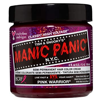 Manic Panic Semi-Permanent Hair Color Cream - Pink Warrior