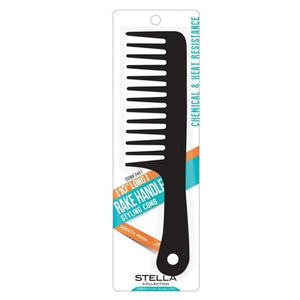 Stella Rake Handle Styling Comb 10" Heat Resistant